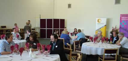 Delegates networking at the Midlands LunchNet 4 Social Enterprise event